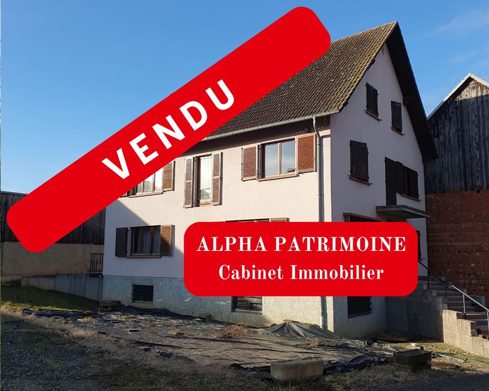 Maison SCHAFFHOUSE SUR ZORN (67270) ALPHA PATRIMOINE